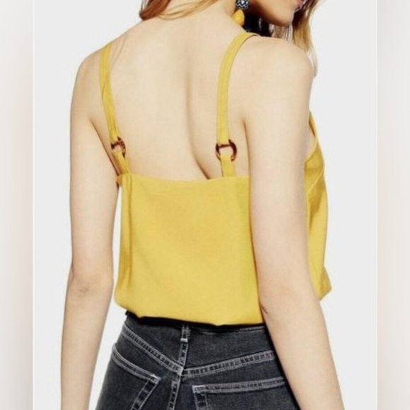 The Vintage Shop Yellow Asymmetrical Fitted top 💛 - Picture 2 of 9